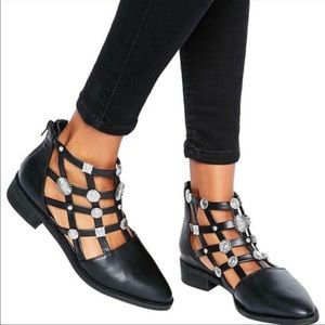 E8 Miista Rare Cutout Western Nelly Bootie - Made in Spain size 36 (US6)